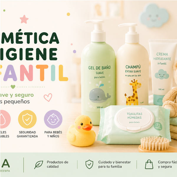 Cosmética e Higiene Infantil para Bebés y Niños