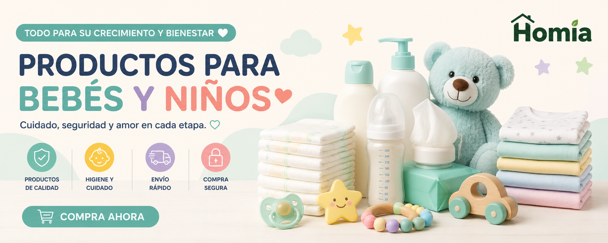"Productos para Bebés y Niños | Homia"