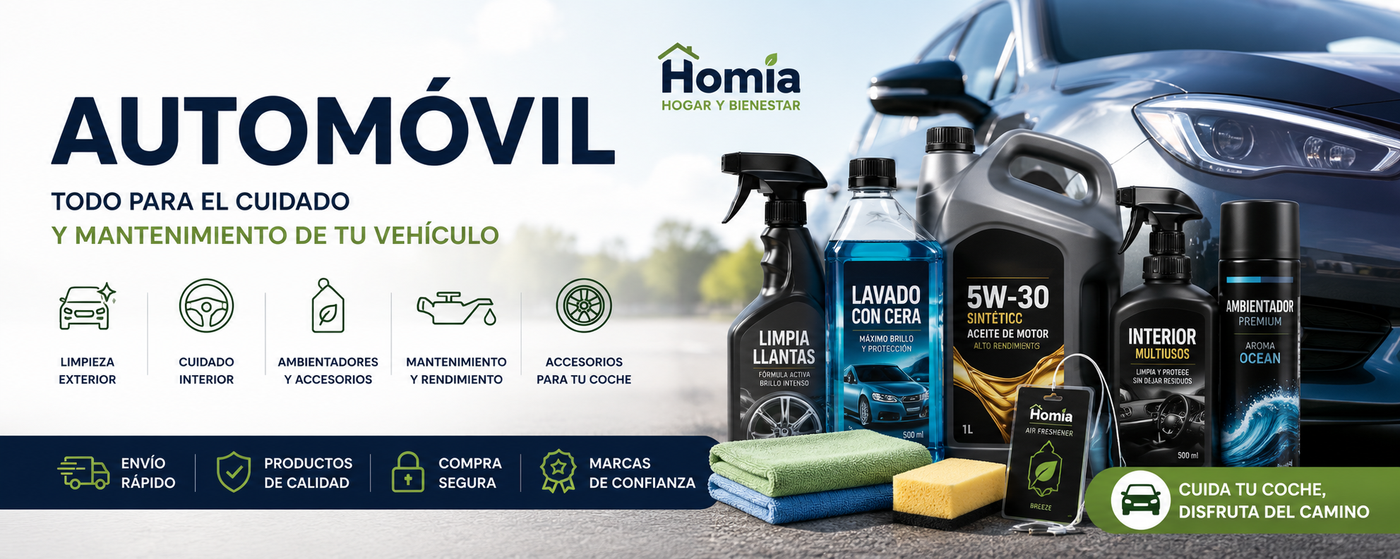 Todo para el cuidado y mantenimiento de tu vehículo.