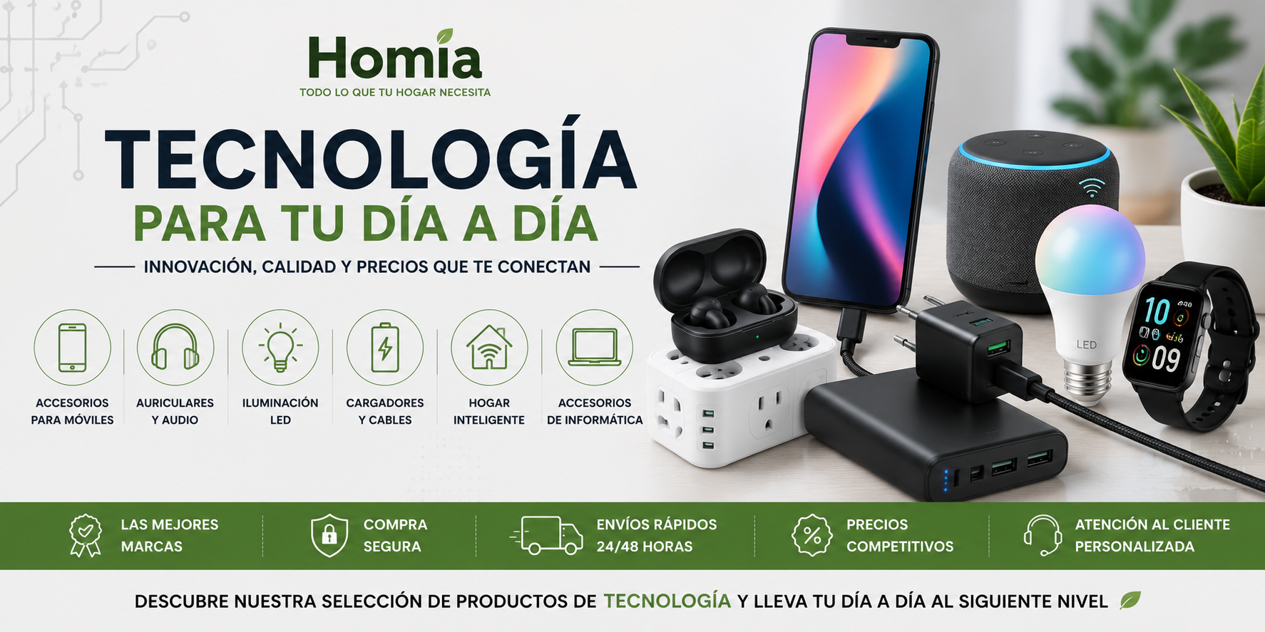 Tecnología y Accesorios Electrónicos | Homia