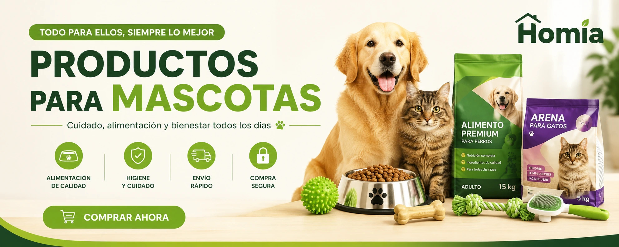 Todo para el bienestar de tus mejores amigos.