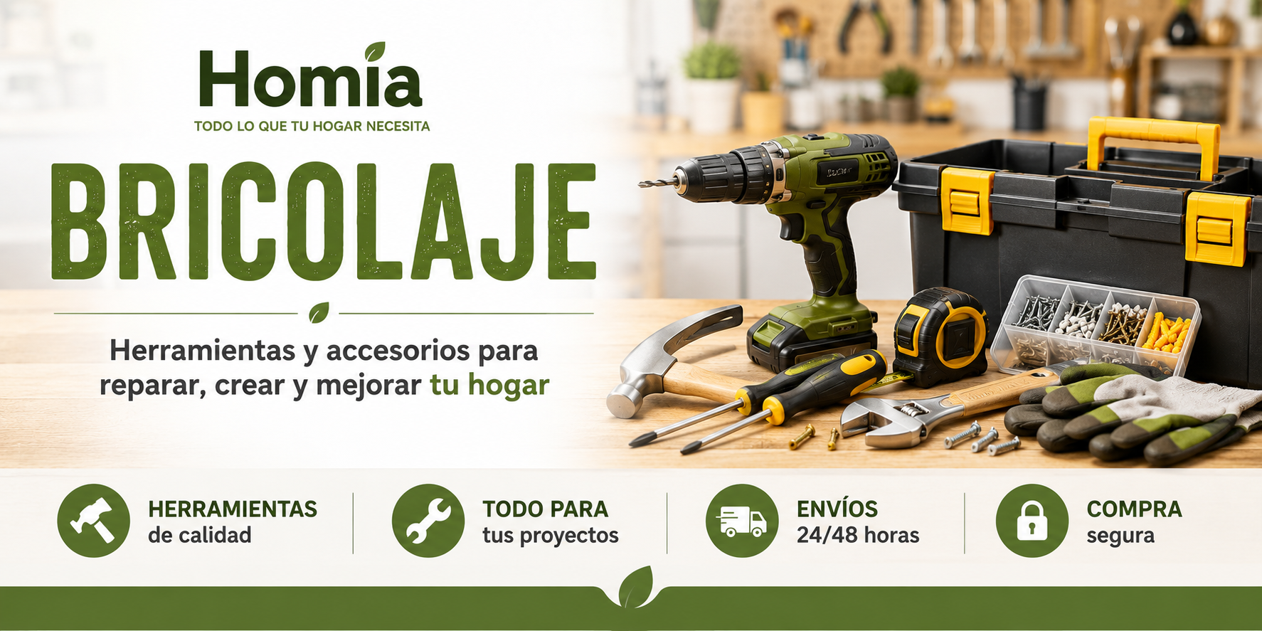 Bricolaje y Herramientas Online | Homia