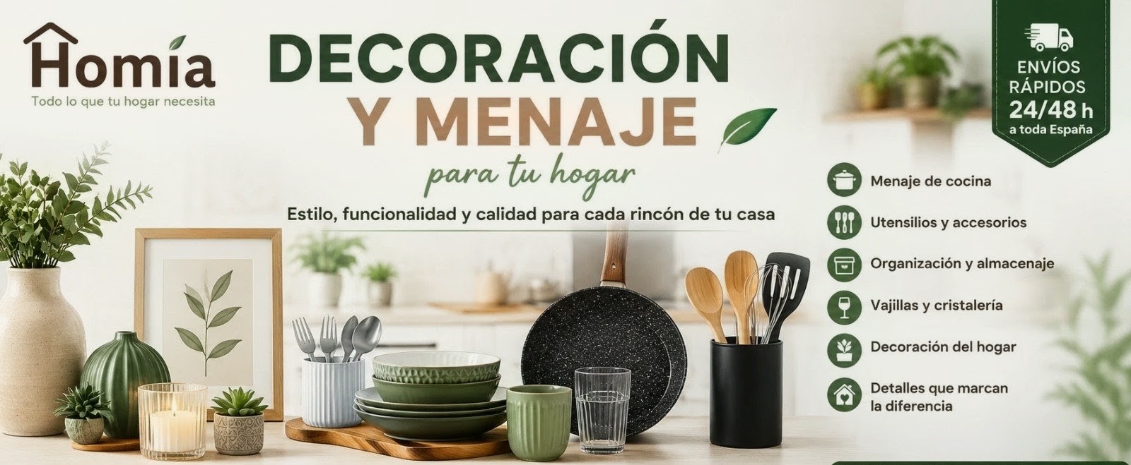 Decoración y Menaje para el Hogar | Cocina y Hogar | Homia