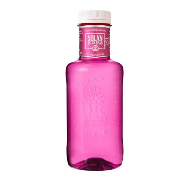Solan de cabras agua mineral natural 05l rosa
