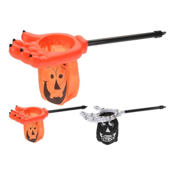Garra con bolsa para recoger caramelos Halloween