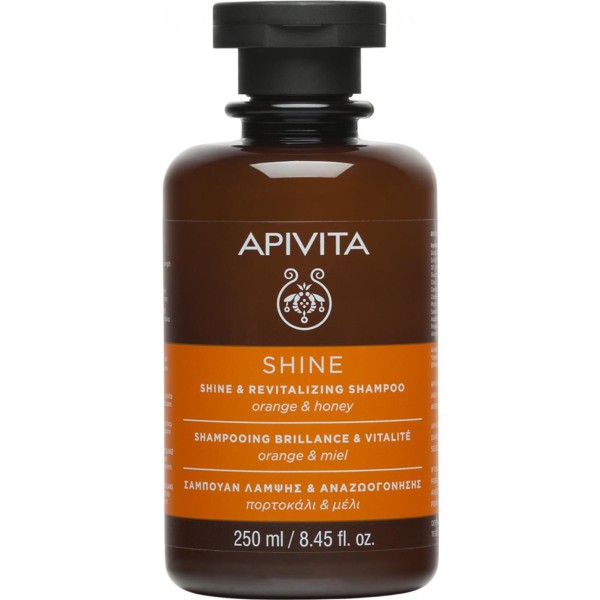 Apivita shine & revitalizing champu 250ml