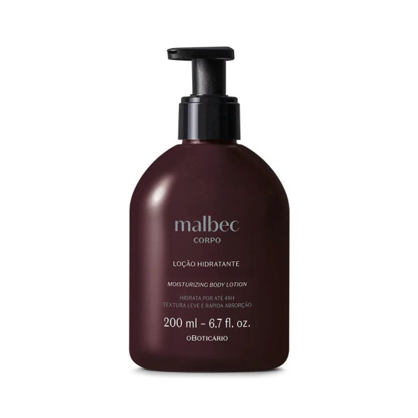 O Boticário Loción Corporal Hidratante Malbec Club 200 ml